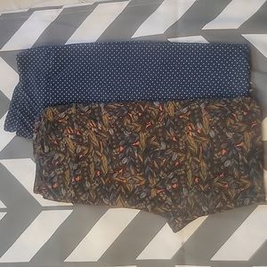 2 pair of Tall and Curvey LulaRoe leggings